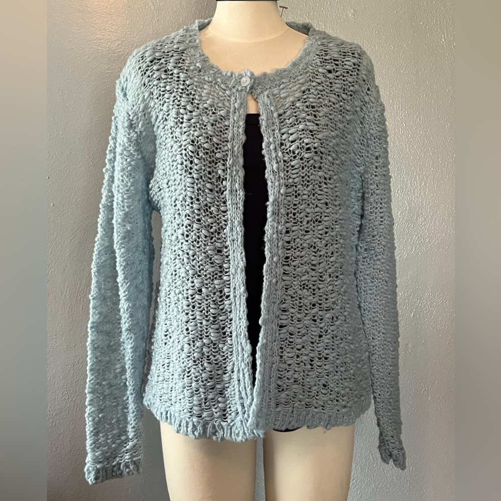 Tailor B. Moss chunky knit wool cardigan size large